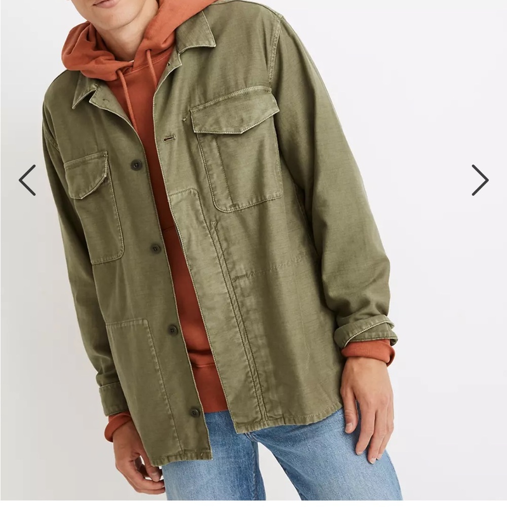 Madewell Green Military Jacket Medium